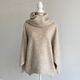 シープパイル　ビッグシルエットネックウォーマー付きプルオーバー