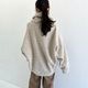 シープパイル　ビッグシルエットネックウォーマー付きプルオーバー