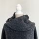 シープパイル　ビッグシルエットネックウォーマー付きプルオーバー