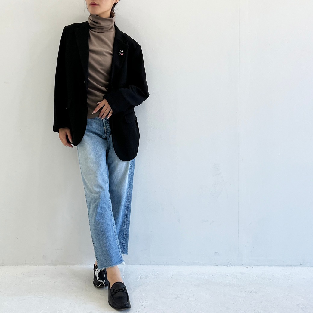 丸胴フライスタートルネック長袖