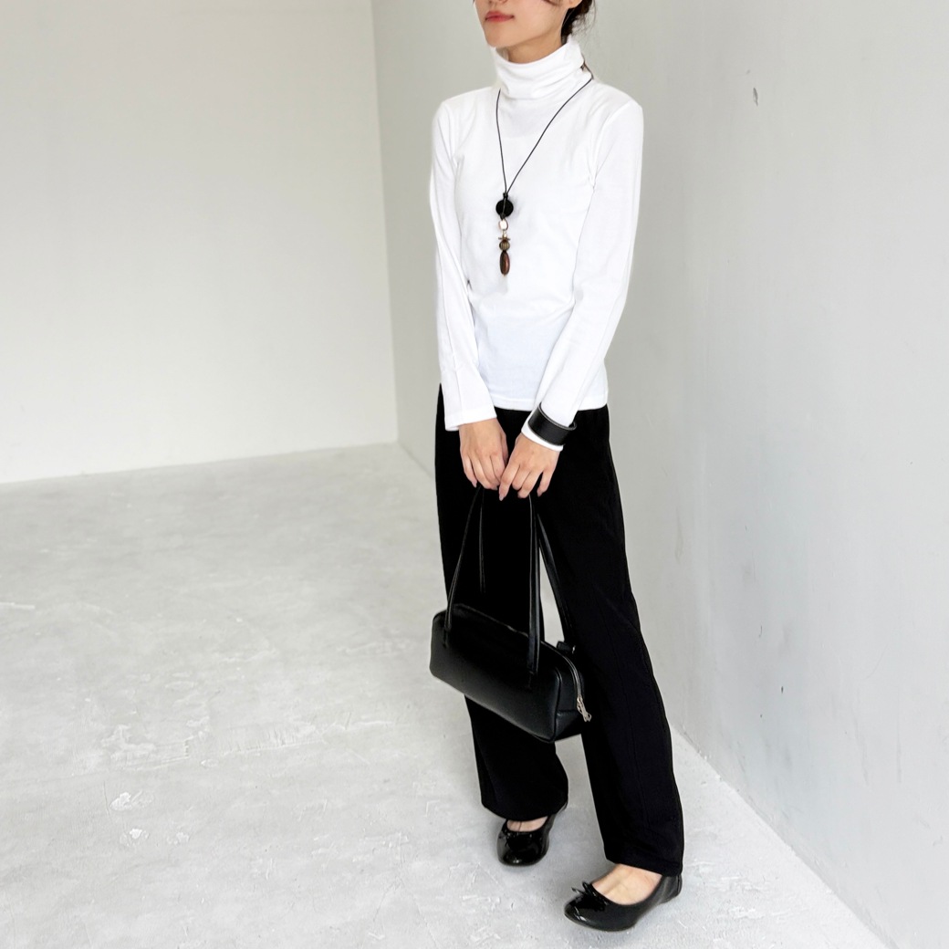 丸胴フライスタートルネック長袖