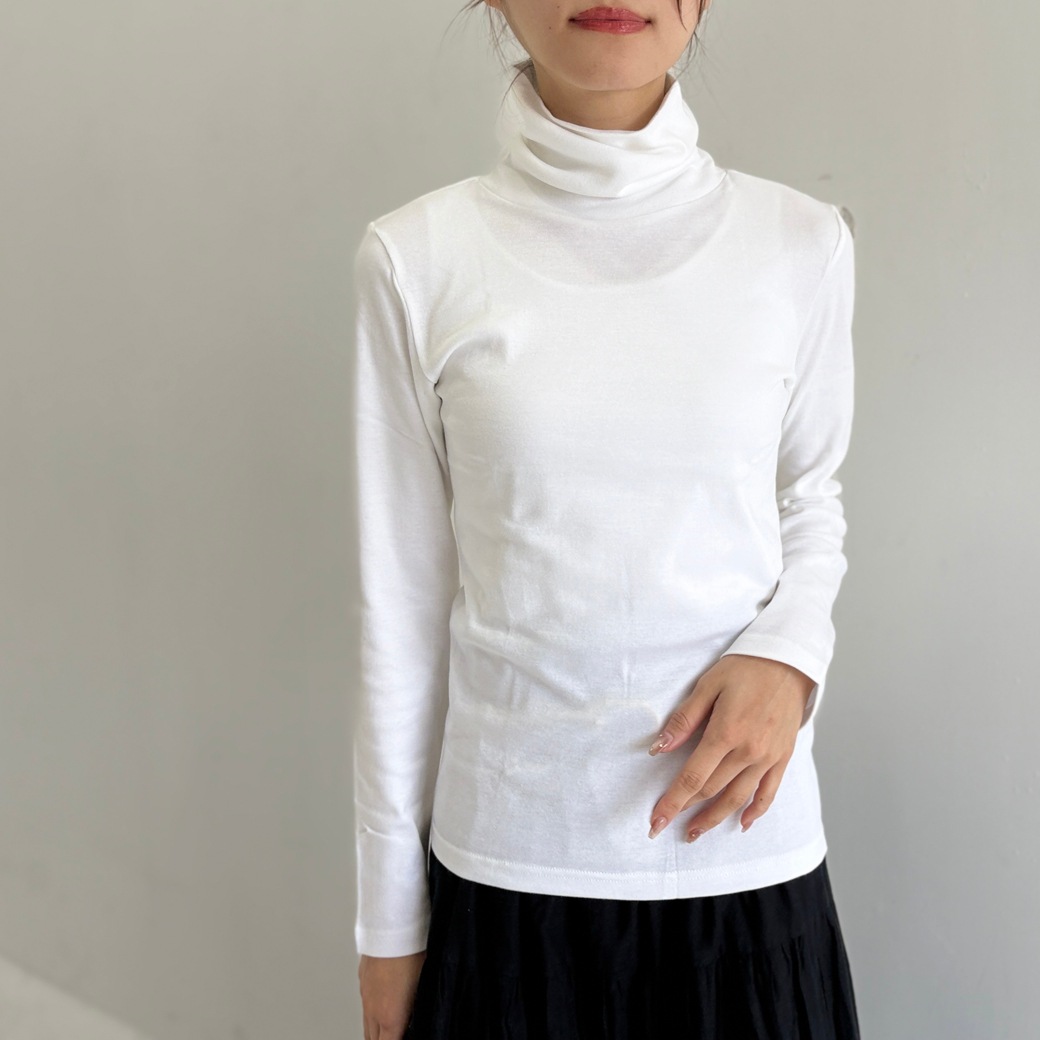 丸胴フライスタートルネック長袖