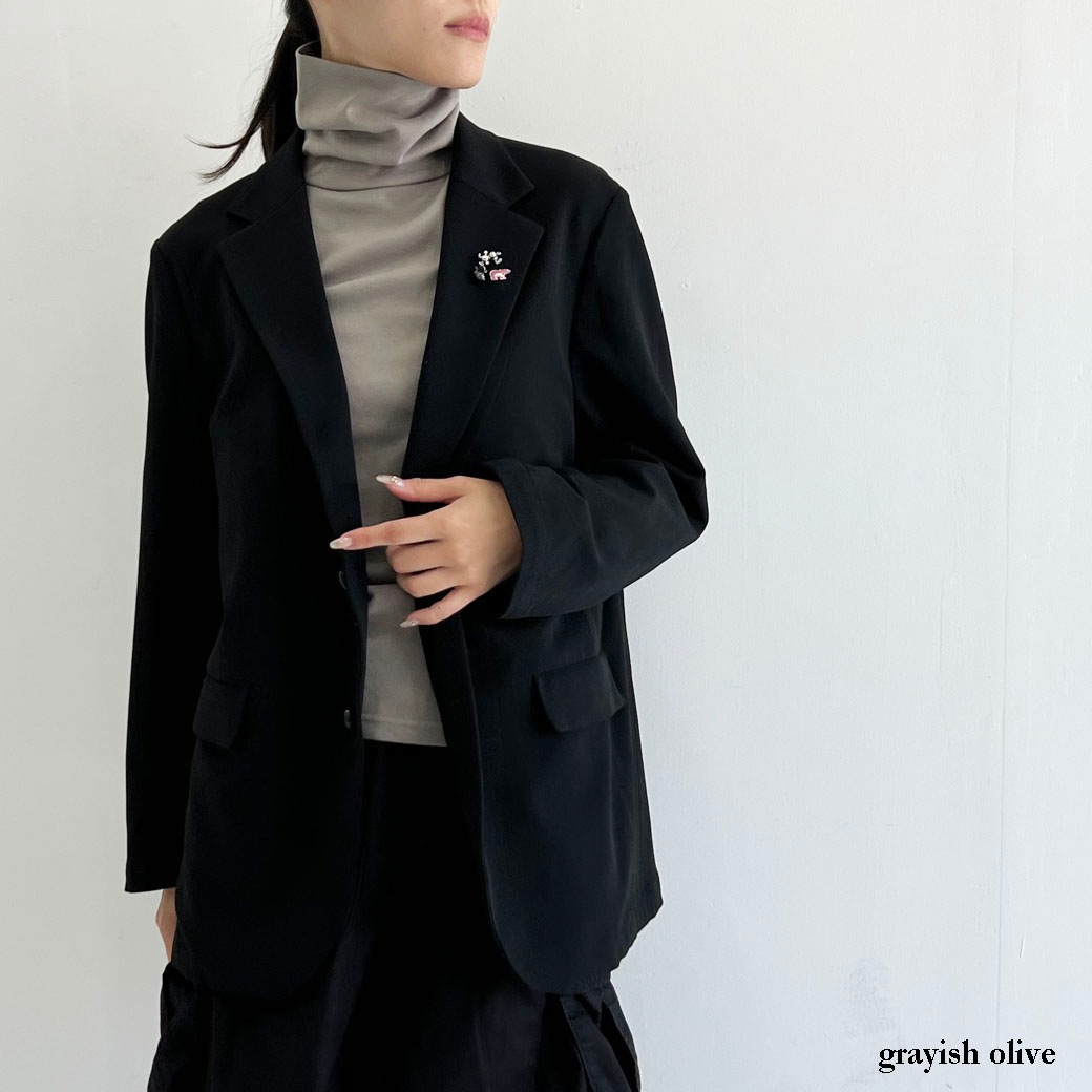 丸胴フライスタートルネック長袖