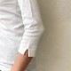 丸胴コットンフライス＿ラウンドネック７分袖＿63cm丈