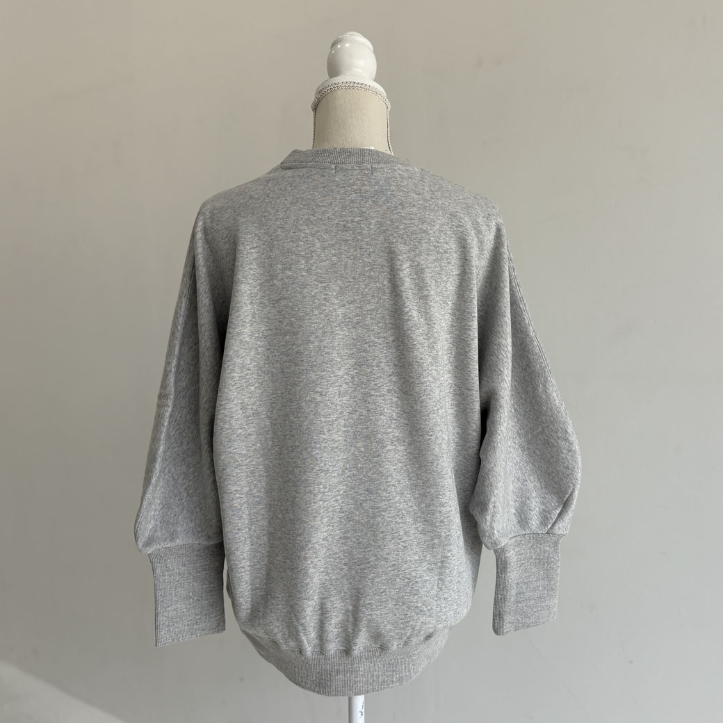 ウルトラブラッシュ裏起毛ドルマンカーブスリーブトレーナー