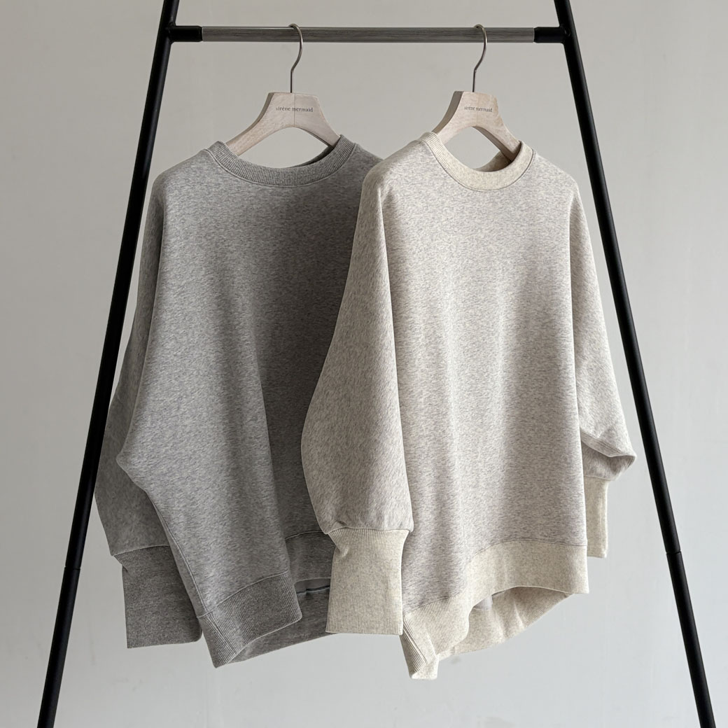 ウルトラブラッシュ裏起毛ドルマンカーブスリーブトレーナー＿着心地