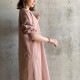 FRNCH TERRY　9分袖裏毛ワンピース