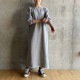 FRNCH TERRY　9分袖裏毛ワンピース