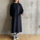 FRNCH TERRY　9分袖裏毛ワンピース