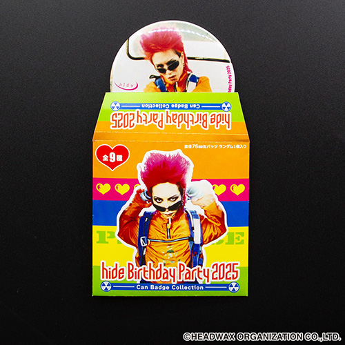hide BirthdayParty2025　缶バッジ hide Birthday Party 2025 缶バッジ コレクション | hide OFFICIAL