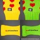 LEMONeD GOLF �ɥ饤�С��ѥإåɥ��С���Yellow Heart ver. / Green Heart ver.��