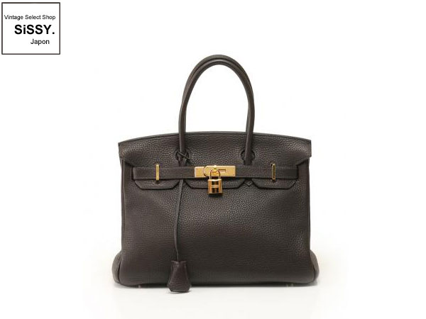 HERMES エルメス バーキン30 トリヨンクレマンス ショコラ ゴールド金具 □L刻印