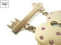CHANEL シャネル ハートカデナ ピンクストーン ブローチ 02P|アクセサリー