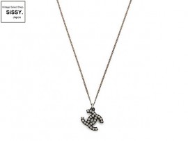 CHANEL シャネル ココマーク ネックレス メタル プラスチック シルバー 黒 05P|アクセサリー