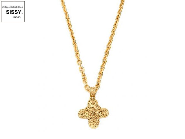 CHANEL シャネル トリプルココマーク ネックレス メタル ゴールド 94A