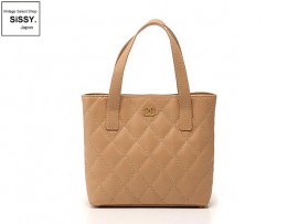 CHANEL シャネル ワイルドステッチ トートバッグ カーフレザー ベージュ ゴールド金具|バッグ