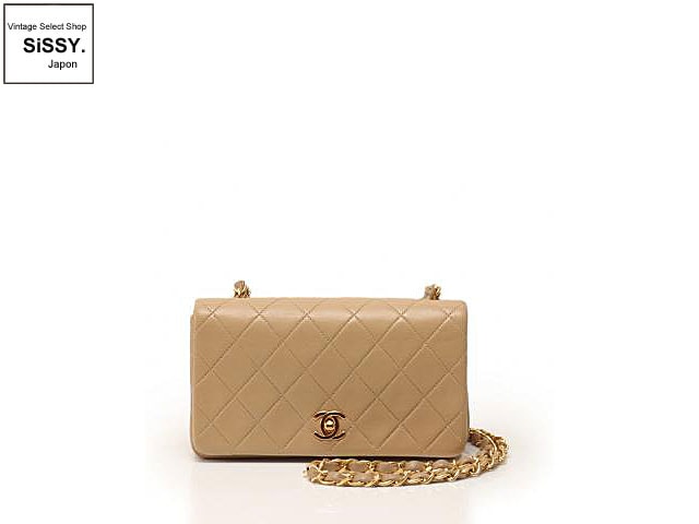 入手困難 CHANEL ミニマトラッセ ベージュ ラムスキン CHANEL シャネル ミニマトラッセ チェーンショルダーバッグ