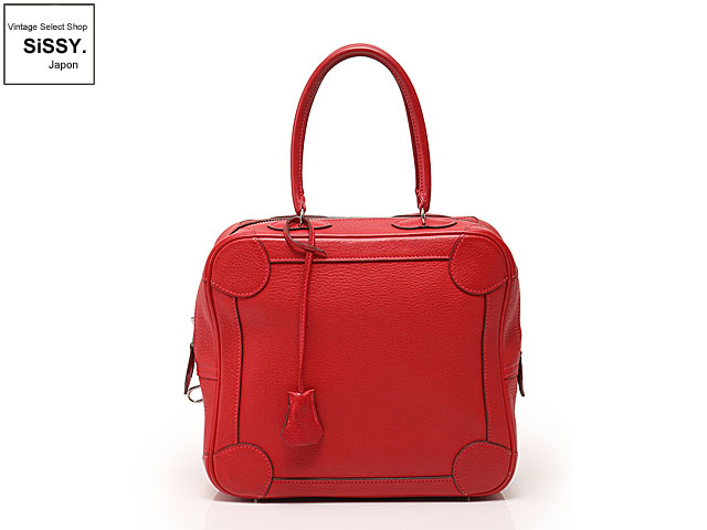 HERMES エルメス オムニバスPM ハンドバッグ トリヨンクレマンス 赤 シルバー金具