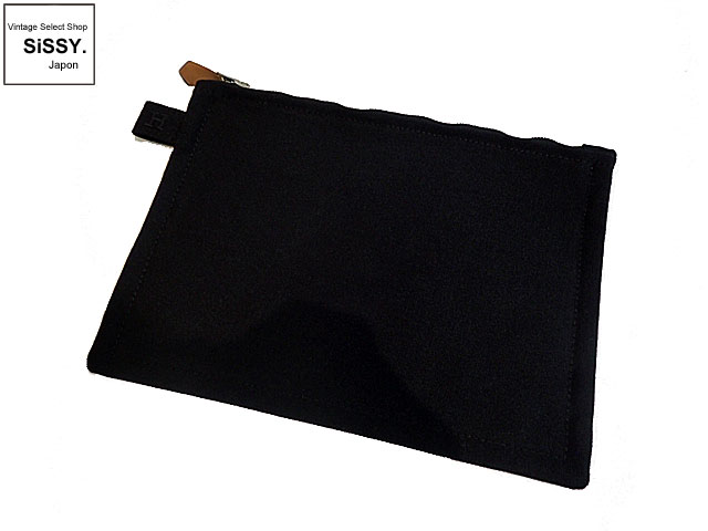 HERMES エルメス ボラボラ ポーチ Sサイズ キャンバス ブラック