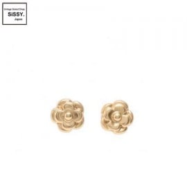 CHANEL シャネル カメリア ピアス メタル ゴールド ヴィンテージ 02P|アクセサリー