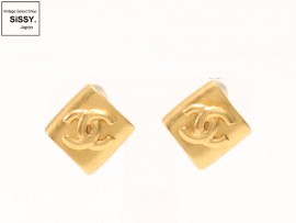 CHANEL シャネル ココマーク ヴィンテージ イヤリング メタル ゴールド 96P|アクセサリー