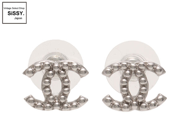 シャネル ■CHANEL■ ココマーク ピアス メタル シルバー 07P