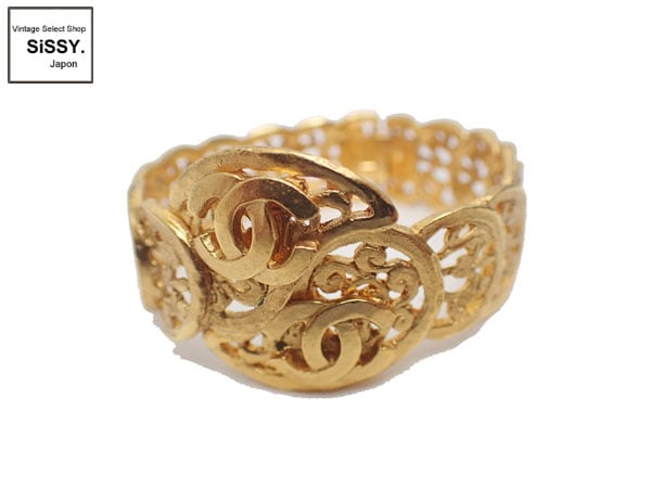 シャネル ■CHANEL■ ブレスレット ココマーク ヴィンテージ ゴールド 95A