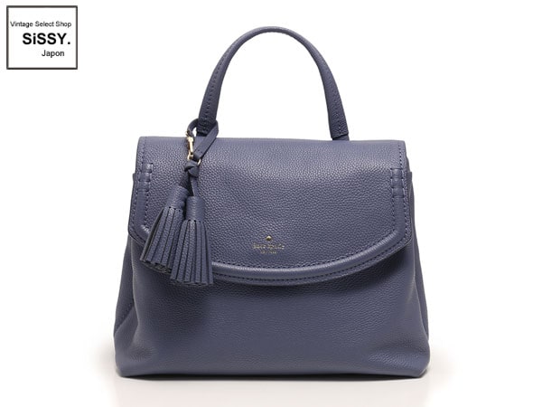 ケイトスペード ■kate spade■ ハンドバッグ 2WAY タッセル レザー パープル PXRU7081
