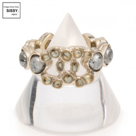 ■シャネル■ リング 指輪 ココマーク メタル カラーストーン ゴールド A12A 【CHANEL】|アクセサリー