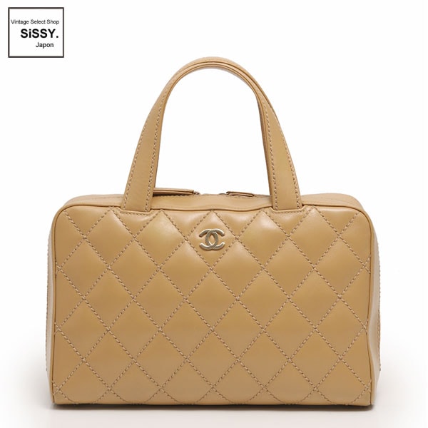 ■シャネル■ ハンドバッグ ワイルドステッチ ベージュ 【CHANEL】