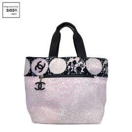 ■シャネル■ トートバッグ ハイサマー パイル地 キャンバス ピンク 【CHANEL】|バッグ