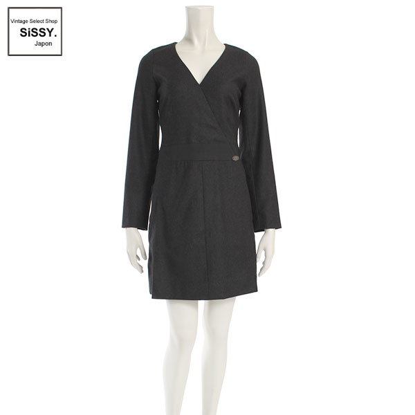 ■シャネル■ ワンピース ウール ダークグレー 99A 38(M) 【CHANEL】