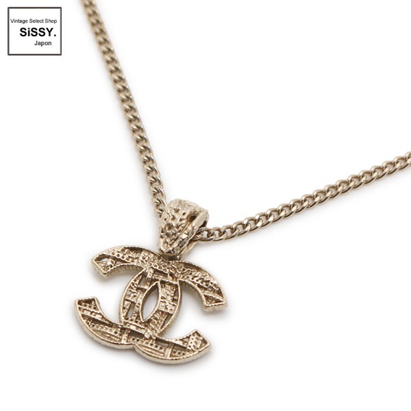 ■シャネル■ ロングネックレス ココマーク シャンパンゴールド A15C 【CHANEL】