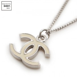 ■シャネル■ ココマーク ネックレス シルバー 白 06V 【CHANEL】|アクセサリー