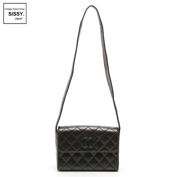 ■シャネル■ マトラッセ ショルダーバッグ レザー ブラック 【CHANEL】