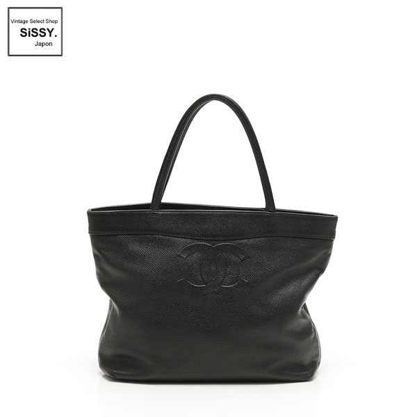 ■シャネル■ トートバッグ ココマーク キャビアスキン ブラック 【CHANEL】