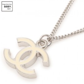■シャネル■ ココマーク ネックレス シルバー ホワイト 05V 【CHANEL】|アクセサリー