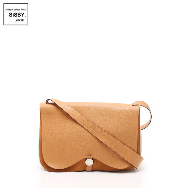 ■エルメス■ サック コロラドGM ショルダーバッグ トワルアッシュ ヴァッシュリエージュ ベージュ アイボリー □I刻印 【HERMES】