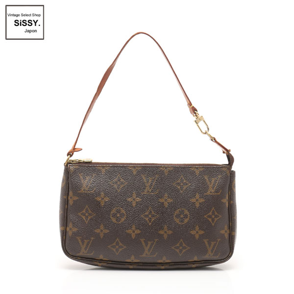 ■ルイヴィトン■ ポシェットアクセソワール モノグラム アクセサリーポーチ ハンドバッグ PVC レザー ブラウン M51980 【LOUIS VUITTON】