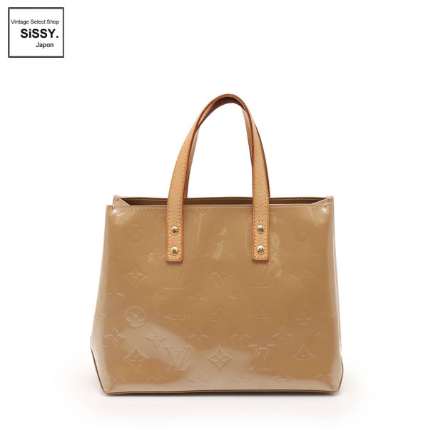■ルイヴィトン■ リードPM モノグラムヴェルニ ハンドバッグ レザー ソフトベージュ M91144 【LOUIS VUITTON】