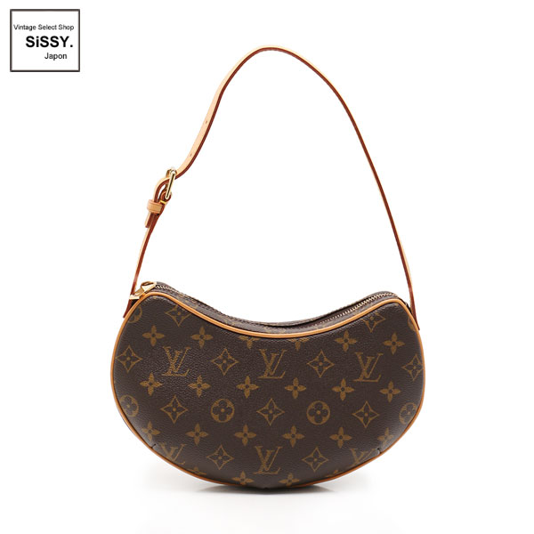 ■ルイヴィトン■ ポシェット クロワッサンPM モノグラム ショルダーバッグ PVC レザー ブラウン M51510 【LOUIS VUITTON】