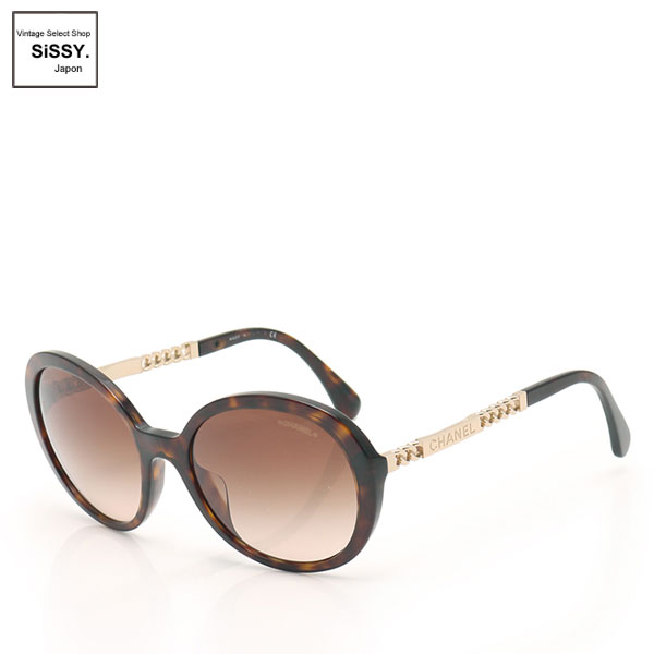■シャネル■ サングラス ダークブラウン チェーンモチーフ 【CHANEL】