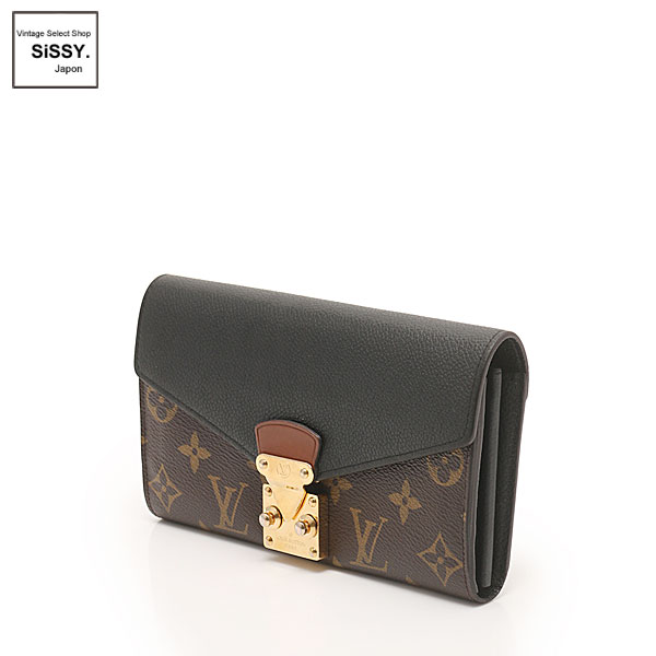 ■ルイ・ヴィトン■ 二つ折り長財布 ポルトフォイユ パラス モノグラム PVC レザー ノワール M58415 【LOUIS VUITTON】