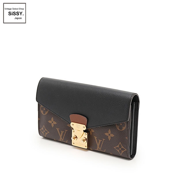 ■ルイ・ヴィトン■ 二つ折り長財布 ポルトフォイユ パラス モノグラム PVC レザー ノワール M58415 【LOUIS VUITTON】