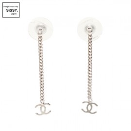 ■シャネル■ ココマーク ピアス シルバー チェーン 00V 【CHANEL】|アクセサリー