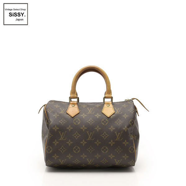 ■ルイ・ヴィトン■ スピーディ25 モノグラム ハンドバッグ PVC レザー ブラウン M41528 【LOUIS VUITTON】