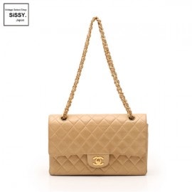 ■シャネル■ マトラッセ チェーンショルダーバッグ ラムレザー ベージュ  【CHANEL】|バッグ