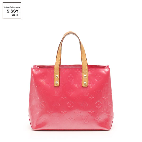 ■ルイ・ヴィトン■ リードPM モノグラムヴェルニ ハンドバッグ レザー フューシャピンク M91221 【LOUIS VUITTON】