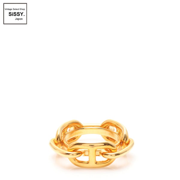 ■エルメス■ シェーヌダンクル スカーフリング ゴールド 【HERMES】