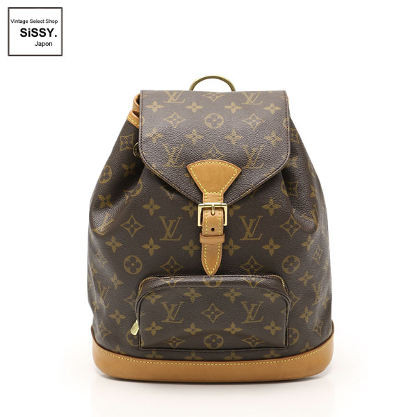 ■ルイ・ヴィトン■ モンスリMM モノグラム リュック PVC レザー ブラウン M51136 【LOUIS VUITTON】